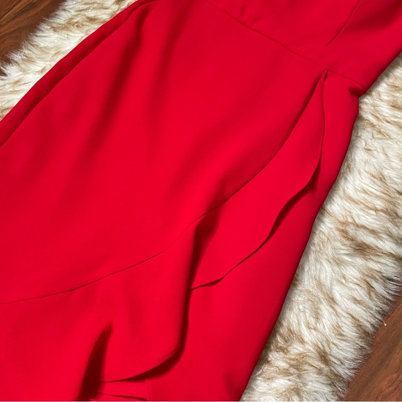 Aqua off shoulder crepe midi dress 💃🏻 - Picture 5 of 9